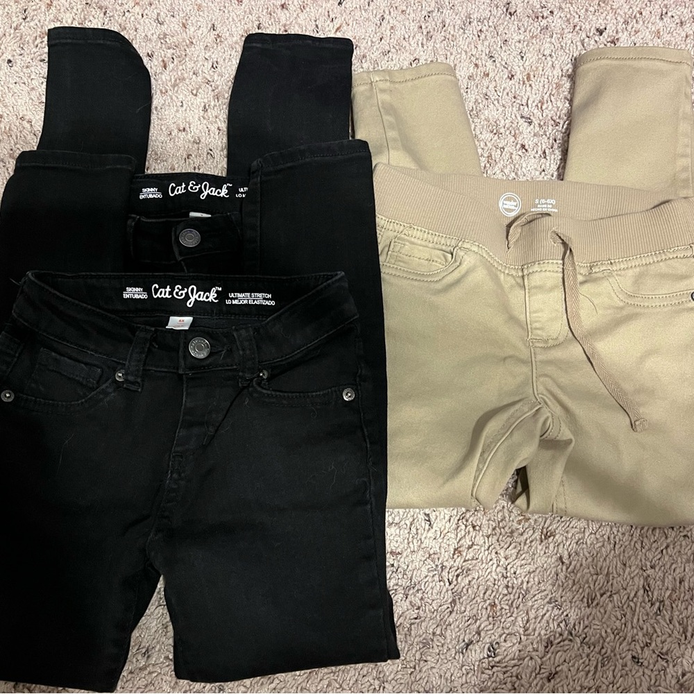Girls school uniform pants.